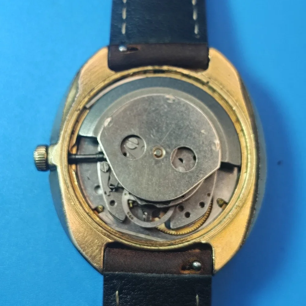 Vintage 1972‎ Timex Automatic 38mm Mens Dress Watch Fully Restored New strap